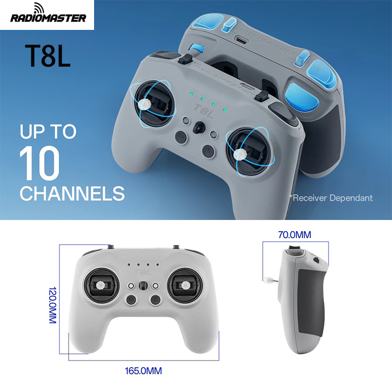 Drone Gimbal - Radiocommande RadioMaster T8L M2 2.4GHz ExpressLRS